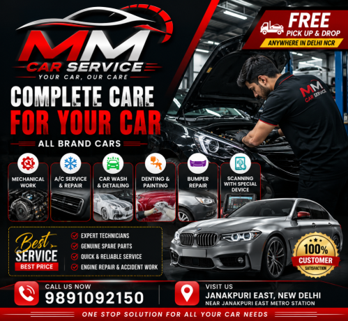 malik-motors-best-car-repair-service-at-1199-rs-in-delhibest-car-washing-in-delhident-paint-service-big-1