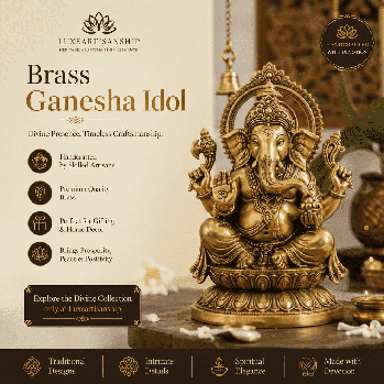 brass-ganesha-idol-handcrafted-divine-decor-for-home-pooja-big-0